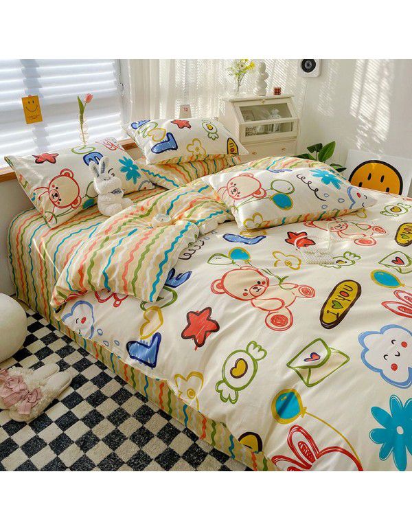 100% cotton quilt cover single bed product set 100% cotton winter quilt single quilt cover 150x200x230 children double