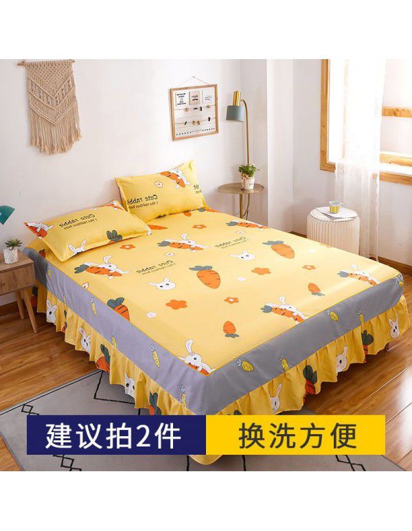 Bed skirt, bedspread, skirt type bedspread, single dust-proof cover, anti-skid protective cover, cartoon, all-purpose, 2022 new model