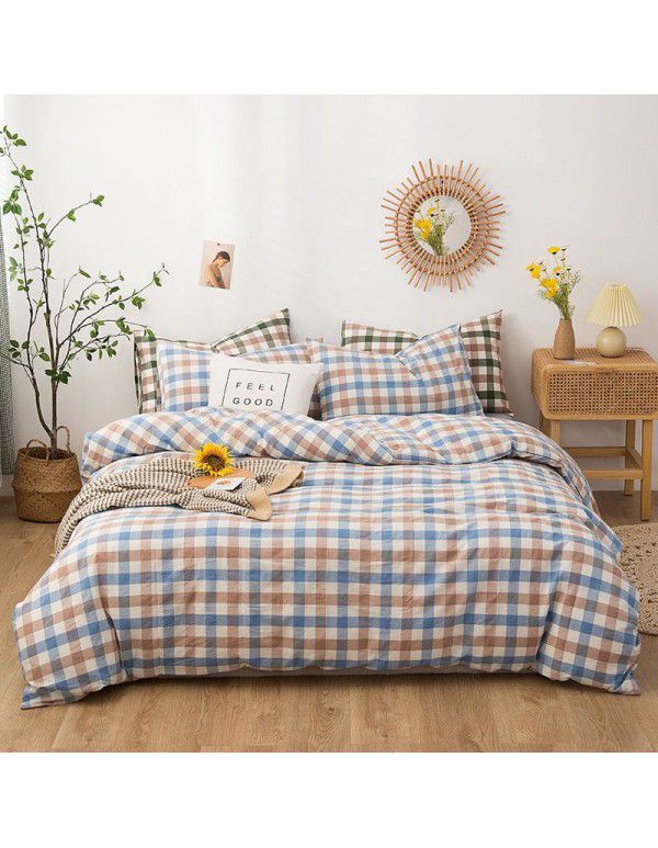 100% cotton quilt cover, one piece thickened 150x200x230 single person 1.5m quilt cover, 180cm quilt sheet