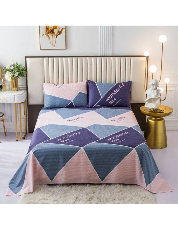 Pure cotton bedspread printing small and fresh 12868 skin friendly comfortable single and double bed cotton bedspread sold directly by manufacturers