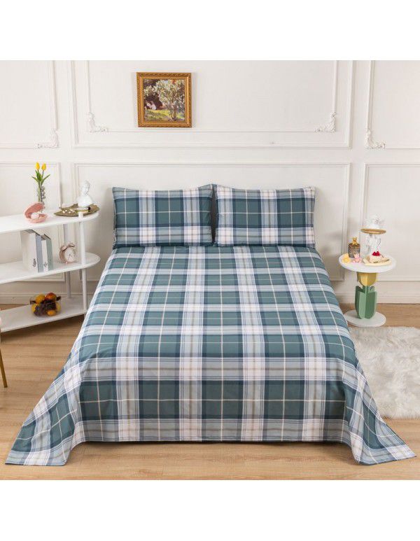 Pure cotton bedspread printing small and fresh 12868 skin friendly comfortable single and double bed cotton bedspread sold directly by manufacturers