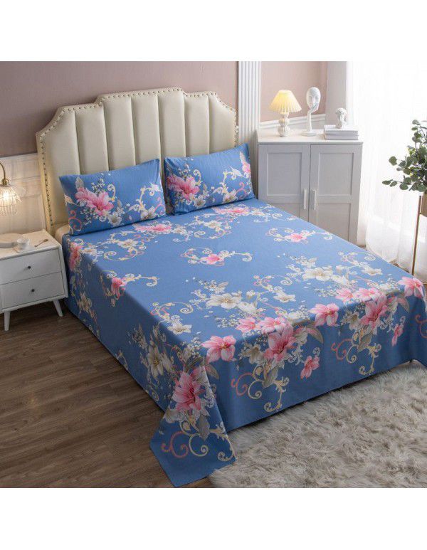 Pure cotton bedspread printing small and fresh 12868 skin friendly comfortable single and double bed cotton bedspread sold directly by manufacturers