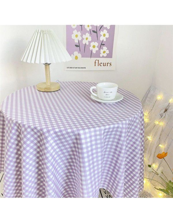 Floral cloth ins Korean simple hollowed out lace tablecloth with gauze tablecloth