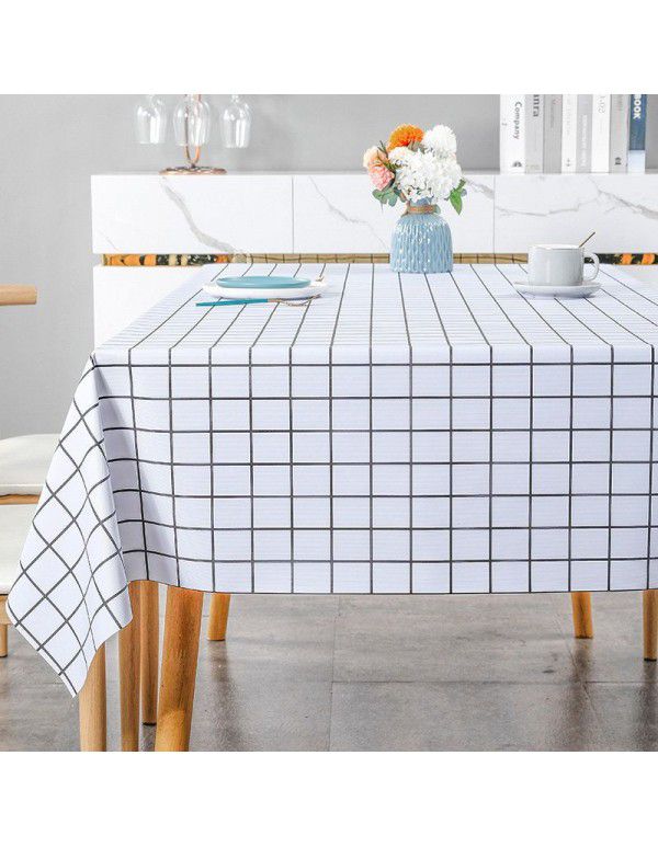 Checked cloth wind net red checkered tablecloth wash free table tea table round table cloth desk rectangular picnic wholesale hot