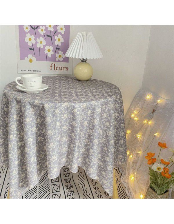 Floral cloth ins Korean simple hollowed out lace tablecloth with gauze tablecloth