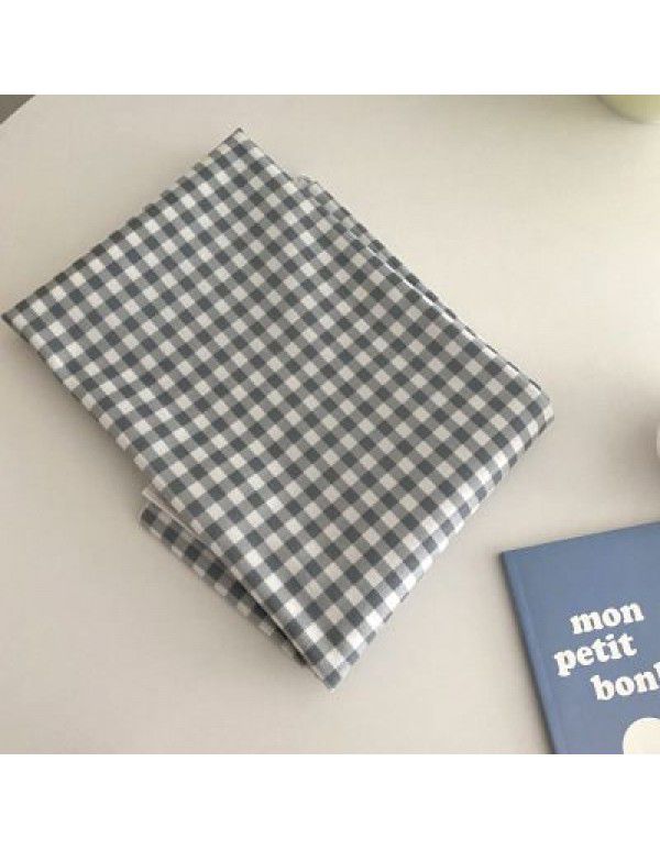 Checked tablecloth ins, Korean blogger, matching cloth, vintage background cloth, photographing props, cloth, picnic mat, wholesale by manufacturers