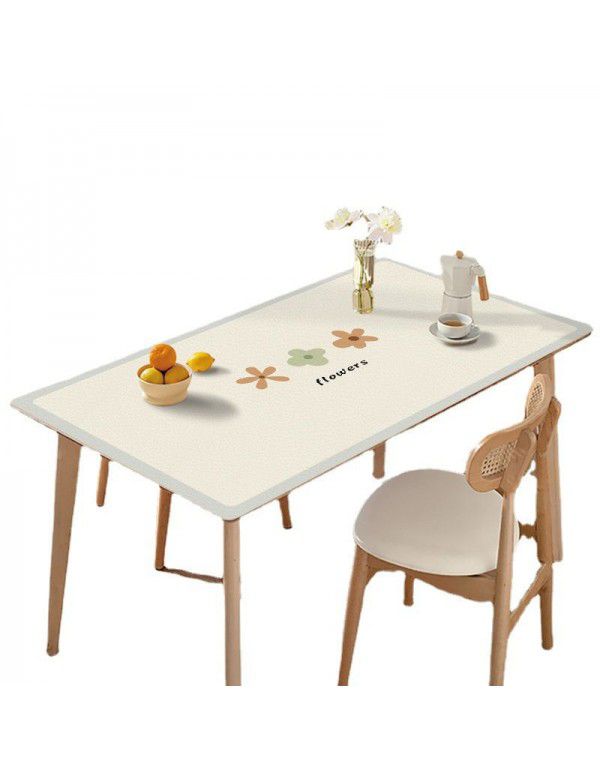 Simple ins leather table mat pvc table mat waterproof oil proof wash free household table cloth tea table mat table cloth wholesale