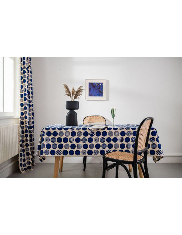 Yi man Qi Yun geometric multi color printing Bohemian living room household tablecloth printing tablecloth square table 