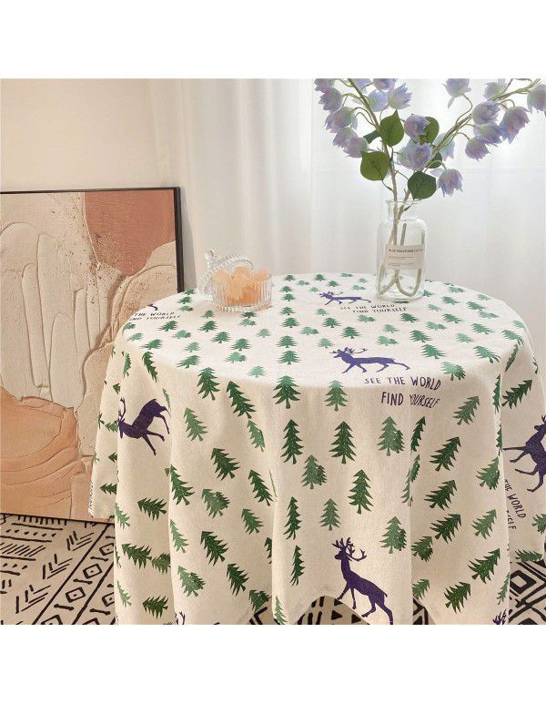 Ins Vintage Mesh Hollow out White Lace Table Cloth Portable Picnic Cloth Cover Cloth Picture Background Cloth Pastoral