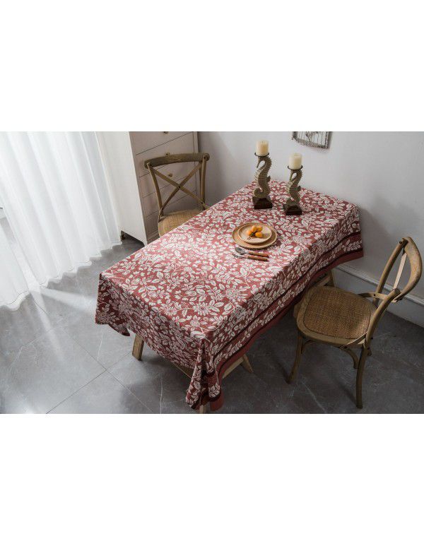 Yi man Qi Yun geometric multi color printing Bohemian living room household tablecloth printing tablecloth square table 