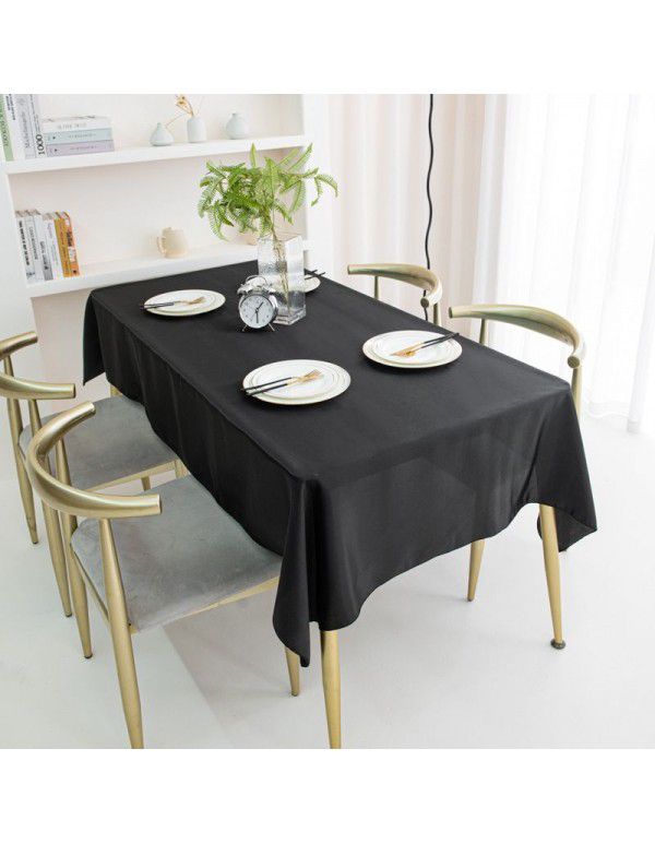 The manufacturer directly supplies high-end hotels, banquets, weddings, solid color tablecloths, rectangular smooth color tablecloths, satin tablecloths