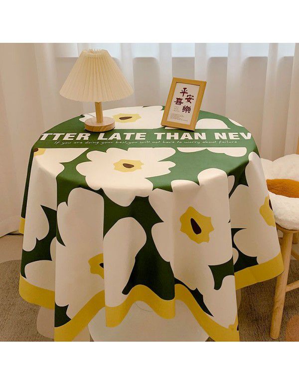 Nordic ins style table cloth, student dormitory, desk cloth, living room, table mat, tea table cloth, small and fresh