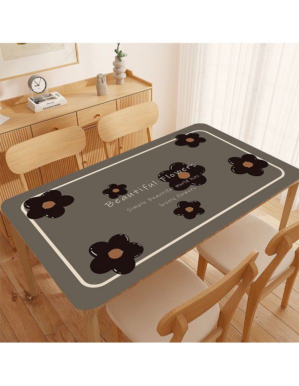 Student table mat pvc waterproof and anti-skid tablecloth dormitory writing desk desk tea table mat wash free girl heart wholesale