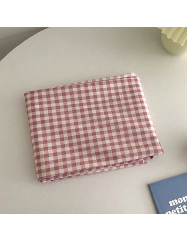 Checked tablecloth ins, Korean blogger, matching cloth, vintage background cloth, photographing props, cloth, picnic mat, wholesale by manufacturers