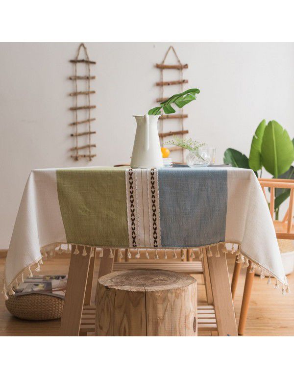 Table Cloth Wholesale Nordic ins Cotton Linen Cloth Home Table Cloth Party Table Cloth Table Cloth Cover