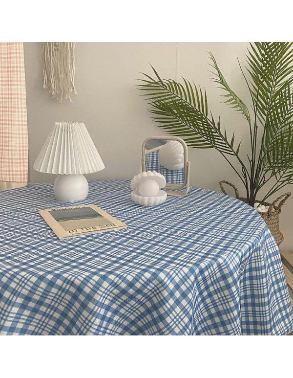 Checked tablecloth ins, Korean blogger, matching cloth, vintage background cloth, photographing props, cloth, picnic mat, wholesale by manufacturers