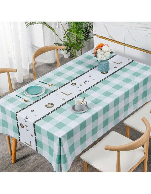 Checked cloth wind net red checkered tablecloth wash free table tea table round table cloth desk rectangular picnic wholesale hot