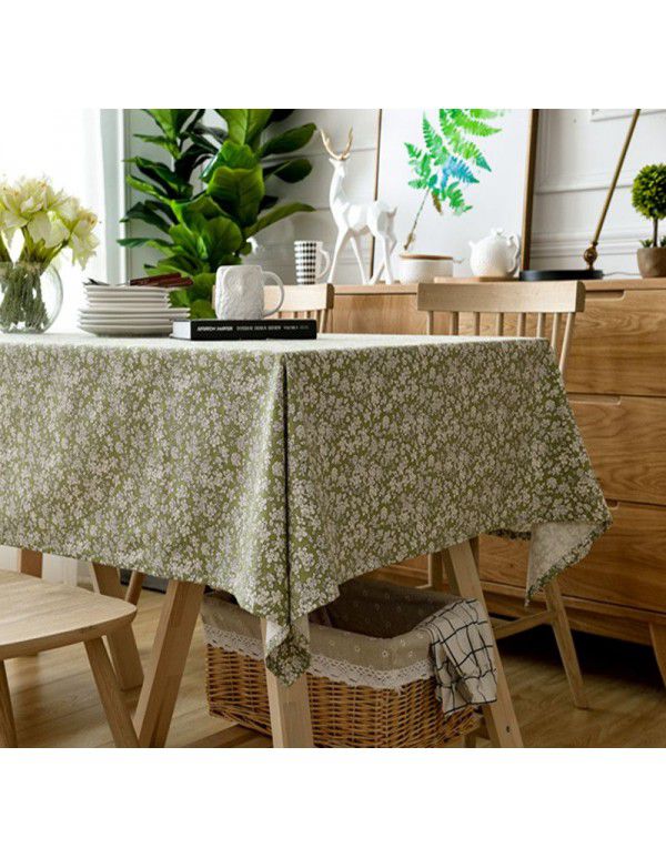 The manufacturer directly supplies rural fresh cotton linen tablecloth, household tea table, table mat, living room, table cloth, table cloth, table cloth, table cloth, wholesale