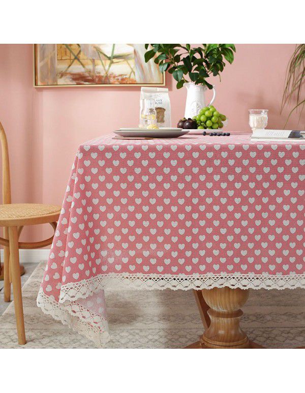 Cloth Papa New Chinese Vintage Blue and White Porcelain Cotton Linen ins Rectangular Table Table Cloth Tassel Table Cushion Tea Table Table Cloth