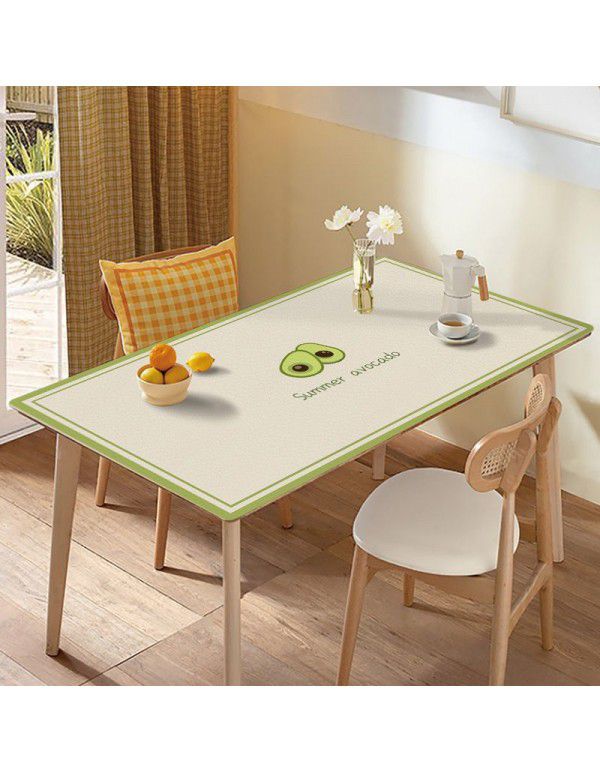 Simple ins leather table mat pvc table mat waterproof oil proof wash free household table cloth tea table mat table cloth wholesale