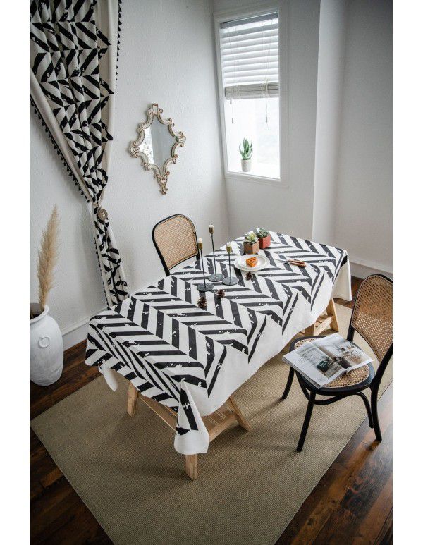 Yi man Qi Yun geometric multi color printing Bohemian living room household tablecloth printing tablecloth square table 