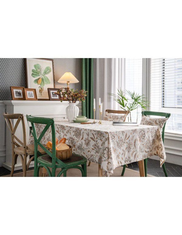 Yi man Qi Yun geometric multi color printing Bohemian living room household tablecloth printing tablecloth square table 