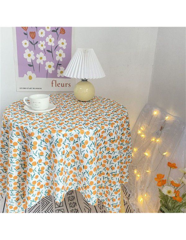 Floral cloth ins Korean simple hollowed out lace tablecloth with gauze tablecloth