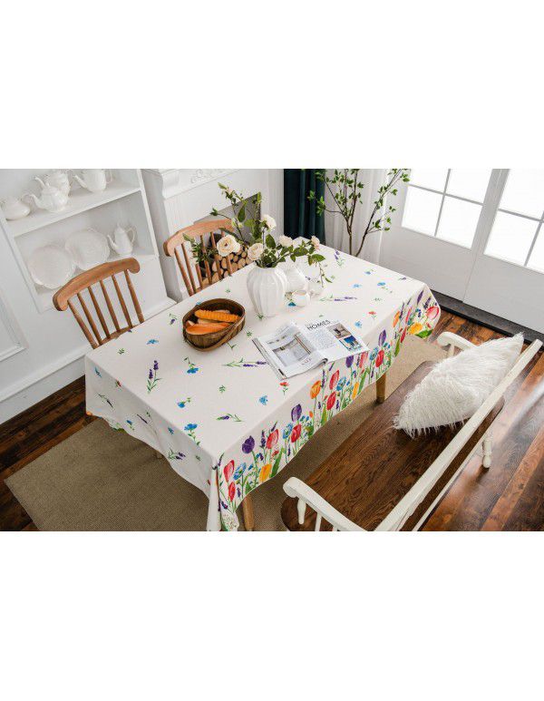 Yi man Qi Yun geometric multi color printing Bohemian living room household tablecloth printing tablecloth square table 