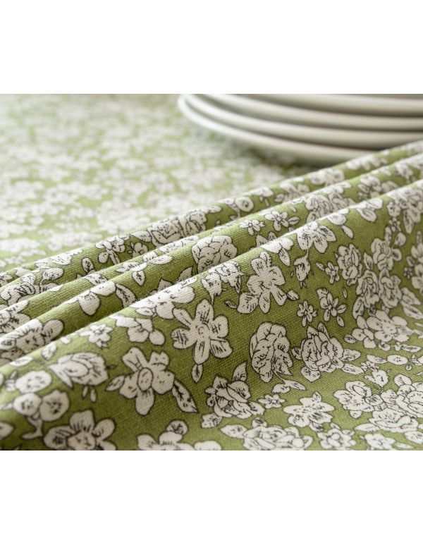 The manufacturer directly supplies rural fresh cotton linen tablecloth, household tea table, table mat, living room, table cloth, table cloth, table cloth, table cloth, wholesale