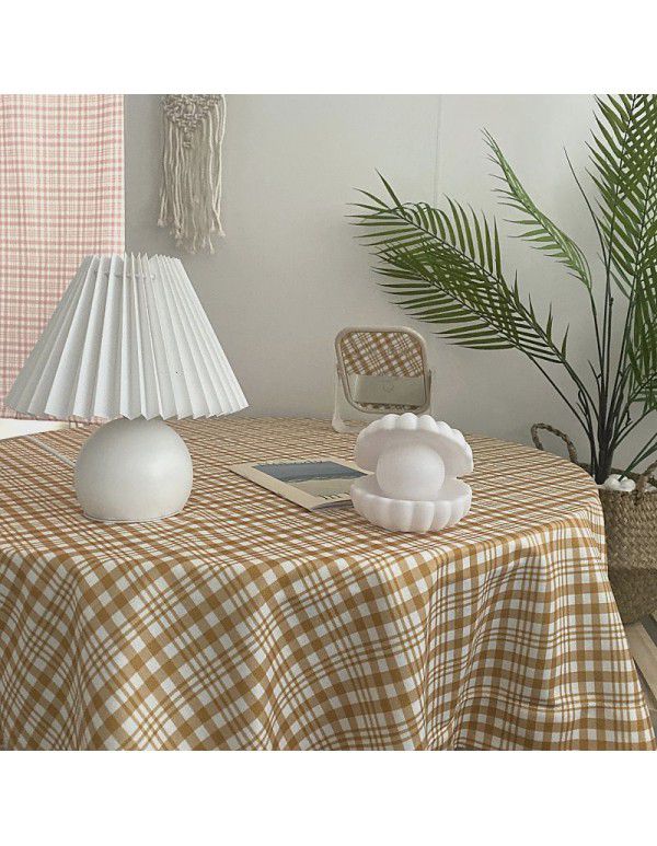 Checked tablecloth ins, Korean blogger, matching cloth, vintage background cloth, photographing props, cloth, picnic mat, wholesale by manufacturers