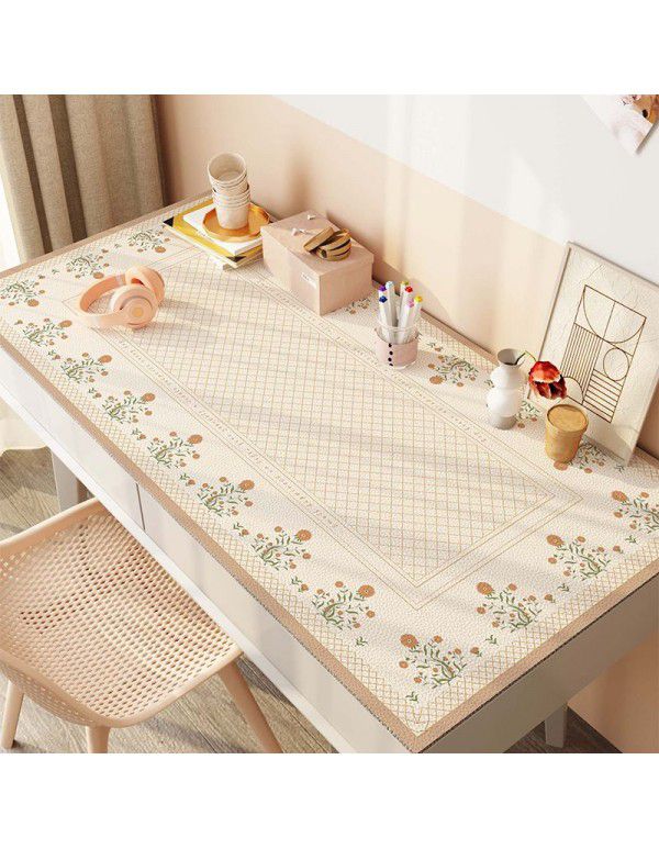 Desk silicone leather desk mat waterproof oil proof tea table table cloth dormitory students children learning computer desk mat