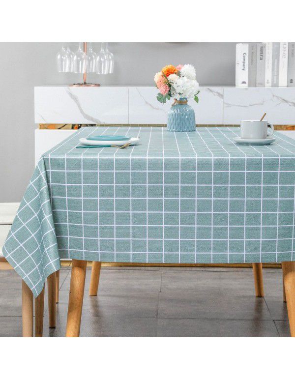 Checked cloth wind net red checkered tablecloth wash free table tea table round table cloth desk rectangular picnic wholesale hot