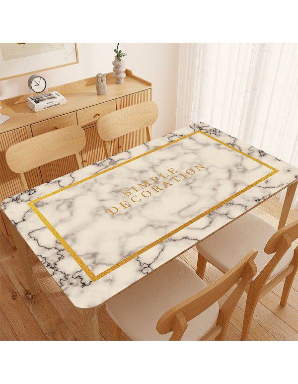 Student table mat pvc waterproof and anti-skid tablecloth dormitory writing desk desk tea table mat wash free girl heart wholesale