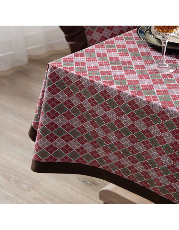 Luxury retro fashion ruffle household table cloth suit cotton palace creative western restaurant table cloth tea table cloth