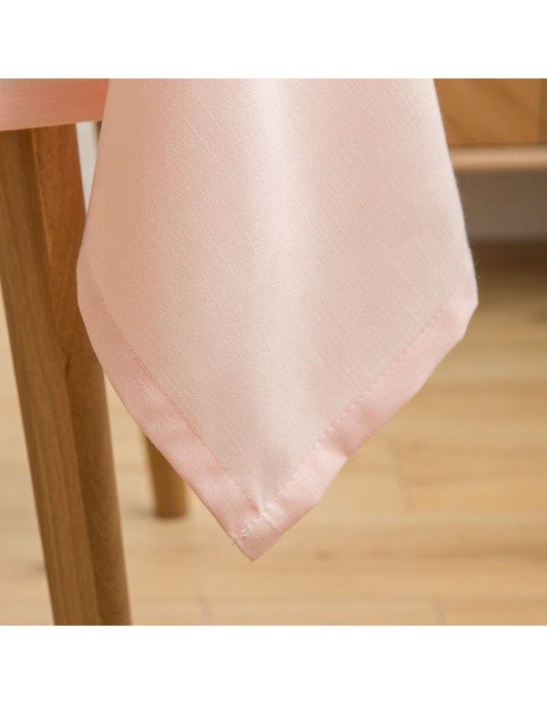 Net red tablecloth cloth tea table cloth macaron solid color tablecloth pink cute girl makeup table tablecloth