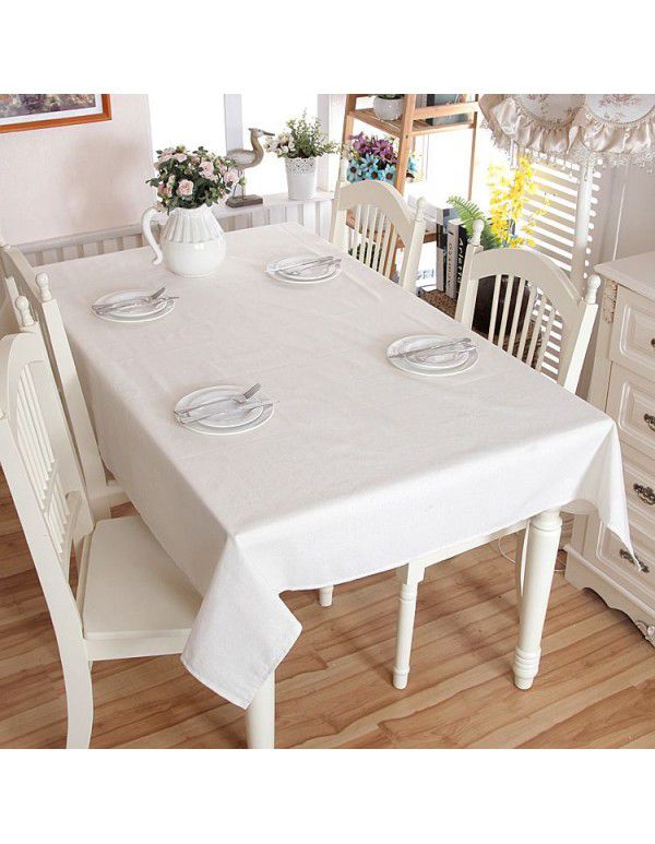 Spot tablecloth simple pastoral lattice household geometric rectangular tea table tablecloth table suitable for hotel restaurants