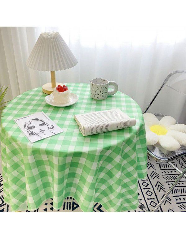 Floral cloth ins Korean simple hollowed out lace tablecloth with gauze tablecloth