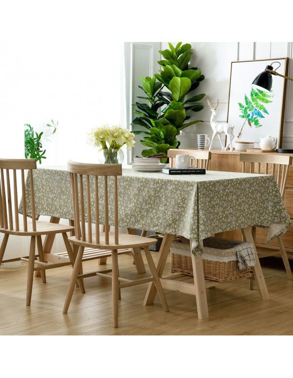 The manufacturer directly supplies rural fresh cotton linen tablecloth, household tea table, table mat, living room, table cloth, table cloth, table cloth, table cloth, wholesale