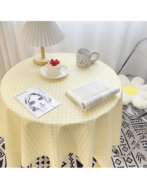 Floral cloth ins Korean simple hollowed out lace tablecloth with gauze tablecloth