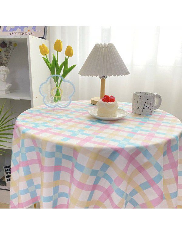 Floral cloth ins Korean simple hollowed out lace tablecloth with gauze tablecloth