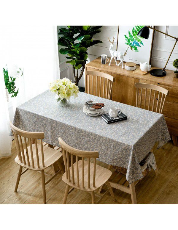 The manufacturer directly supplies rural fresh cotton linen tablecloth, household tea table, table mat, living room, table cloth, table cloth, table cloth, table cloth, wholesale