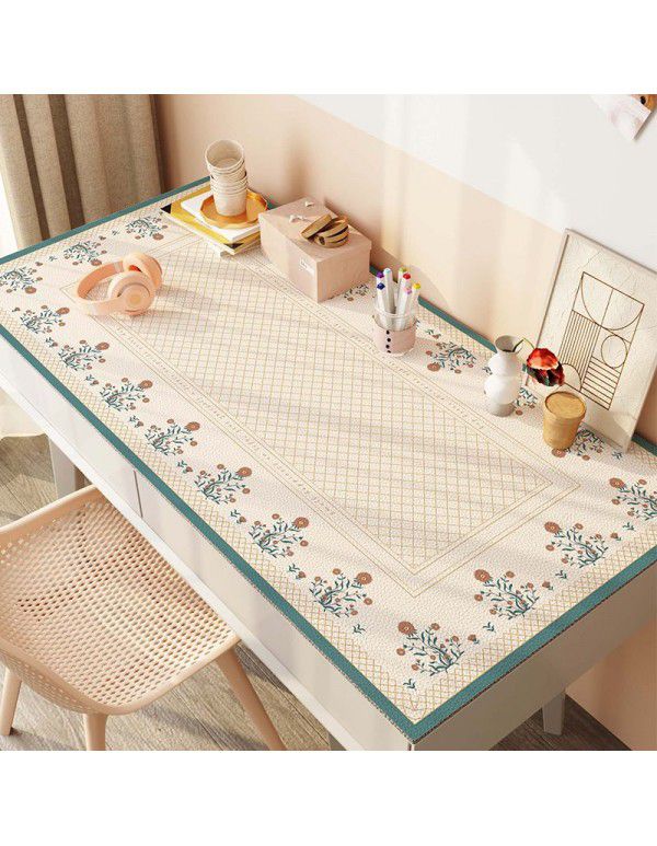 Desk silicone leather desk mat waterproof oil proof tea table table cloth dormitory students children learning computer desk mat