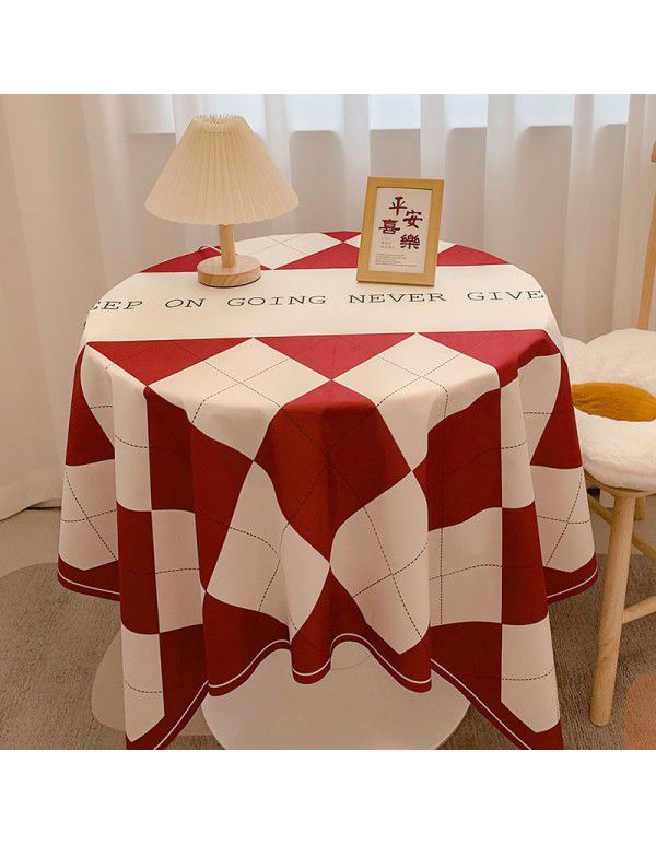 Nordic ins style table cloth, student dormitory, desk cloth, living room, table mat, tea table cloth, small and fresh