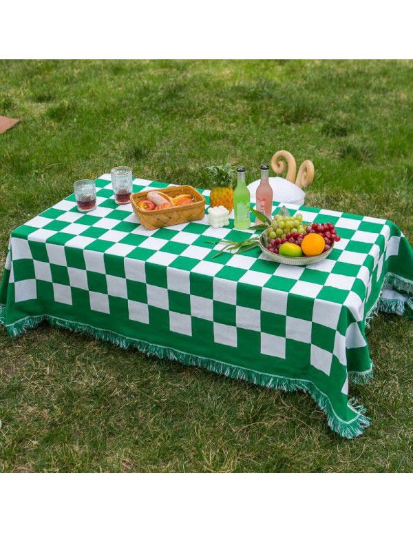 Ins ethnic bohemian outdoor tablecloth multi-functional tea table picnic mat small red book tent camping tablecloth