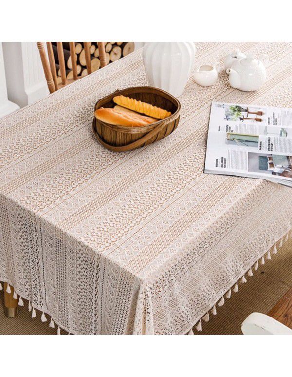 French ins style white lace tablecloth tea table mat rectangular table dessert tablecloth