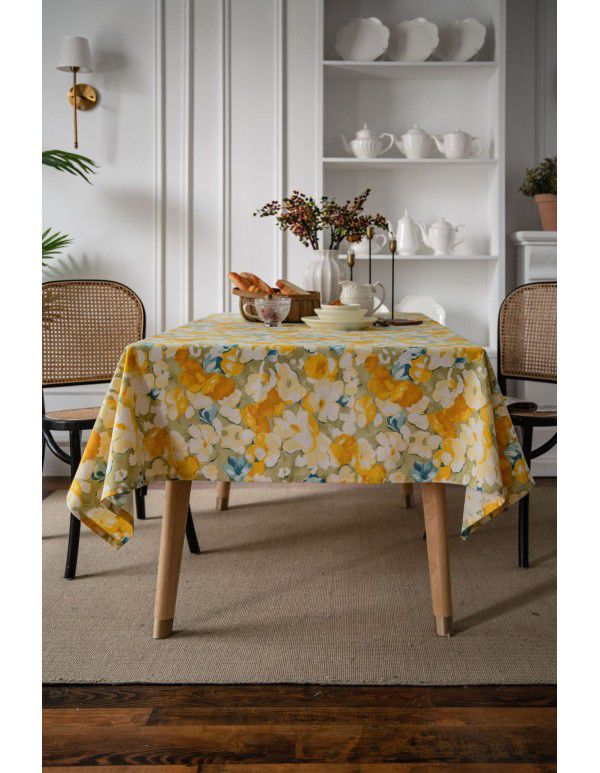 Yi man Qi Yun geometric multi color printing Bohemian living room household tablecloth printing tablecloth square table 