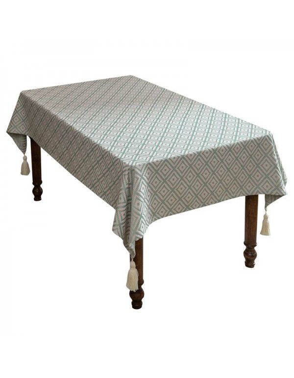 New ins wind table tablecloth domestic tea table table mat vintage tablecloth hotel rectangular chinese tablecloth wholesale