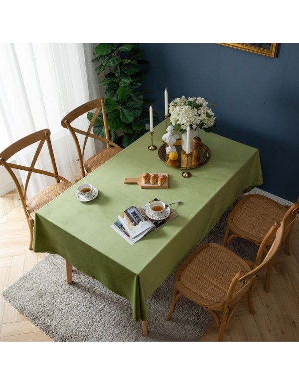 Avocado retro tablecloth light silk flannelette green tablecloth rectangular home table cloth tea table thickened