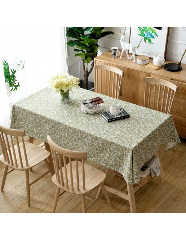 The manufacturer directly supplies rural fresh cotton linen tablecloth, household tea table, table mat, living room, table cloth, table cloth, table cloth, table cloth, wholesale