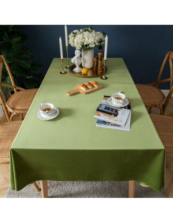 Avocado retro tablecloth light silk flannelette green tablecloth rectangular home table cloth tea table thickened